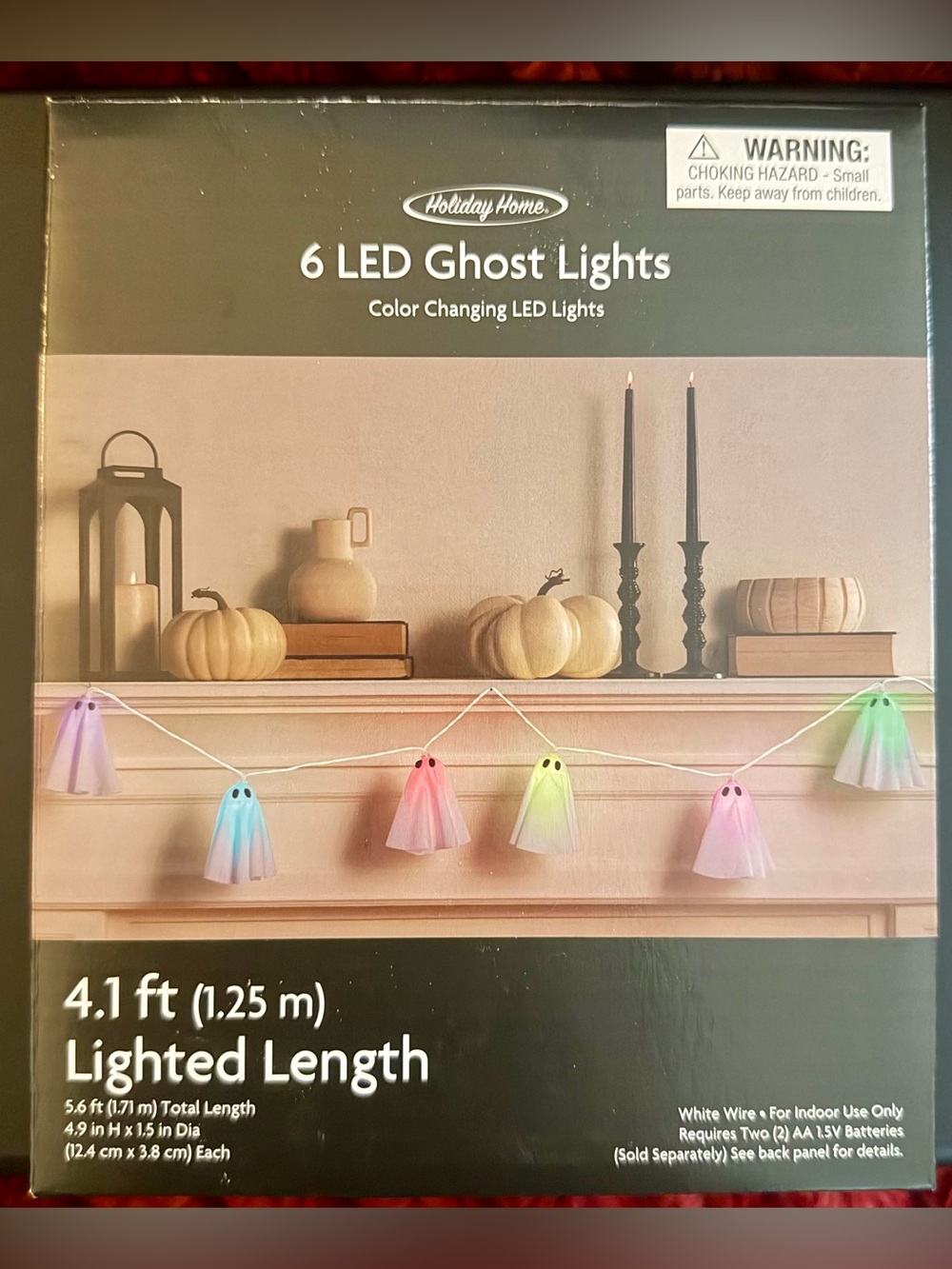 👻 Holiday Home Color-Changing LED Ghost String Lights - Multi Color